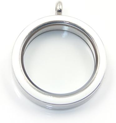 20PCs Lot 2014 newest 316L stainless steel white screw enamel interchangeable face memory glass twist floating living locket 30mm