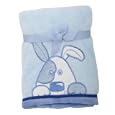 Baby Boy Blue Dog Design Fleece Pram Blanket Bedding (Ideal Gift) (One Size) (Blue)'