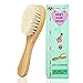 Molylove Baby Hair Brush with Wooden Handle and Super Soft Goat Bristles for Newborns & Toddlers
