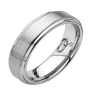 6mm Rounded Edge Tungsten Wedding Band