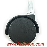 Hnfshop 4pcs/set Furniture Swivel Casters/wheel w/ Threaded Stem for Replacement Part (Dia 1.5 inches w/out Brake)