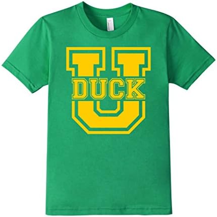Kids DUCK U T-Shirt for Oregon Fans! 8 Kelly Green