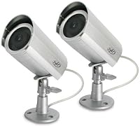 SVAT ISC203 Outdoor Imitation Dummy Security Camera Fake Surveillance Kit with Weatherproof Housing (2 Pack)