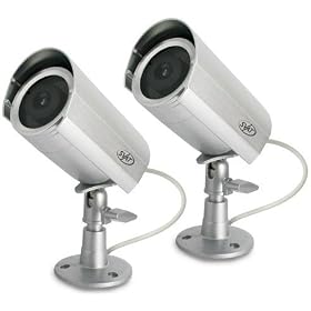 SVAT ISC203 Outdoor Imitation Dummy Security Camera Fake Surveillance Kit with Weatherproof Housing (2 Pack)