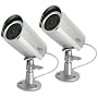 SVAT ISC203 Outdoor Imitation Dummy Security Camera Fake Surveillance Kit with Weatherproof Housing (2 Pack)