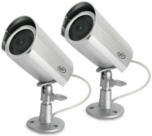 Childrens Toyshop  Electronics : SVAT ISC203 Outdoor Imitation Dummy Security Camera Fake Surveillance Kit with Weatherproof Housing (2 Pack)