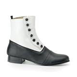 Mens Costume Shoes Costume Footwear 40's Gangster Black