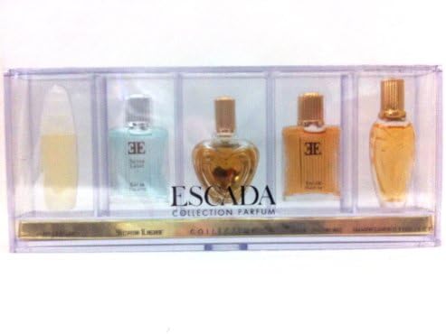 Escada Classic 5 piece variety Mini Set for Men & Women, (Escada Collection Parfum)