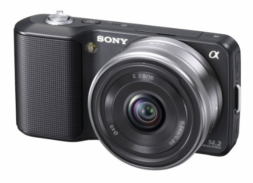 Sony NEX-3AB Systemkamera (14 Megapixel, Live View, HD Videoaufnahme) Kit schwarz inkl. 16mm Objektiv