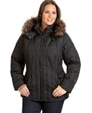 Calvin Klein Jeans Plus Size Puffer Jacket with Removable Faux Fur Hood