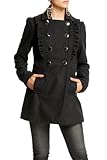 IMAGE OF 2b Pleated Placket Coat - MOON ROCK (S)