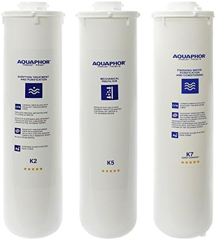Aquaphor RO-101 Replacement Filter Cartridges Set K5 K2 K7