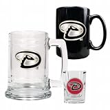 Arizona Diamondbacks 15oz Tankard, 15oz Ceramic Mug and 2oz Shot Glass Set  (Primary Logo)