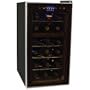Haier HVTB18DABB18-Bottle Dual-zone Wine Cooler with Touch Screen Controls