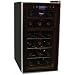 Haier HVTB18DABB18-Bottle Dual-zone Wine Cooler with Touch Screen Controls