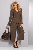metrostyle Cropped Tweed Pantsuit