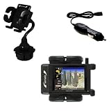 Auto Cup Holder with Car Charger for the Nextar SNAP5 – uses Gomadic TipExchange Technology