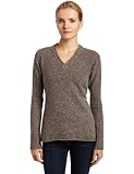 Columbia Womens Nubby Nouveau V-Neck Sweater, Mud, Small