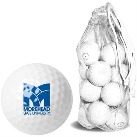Morehead State Eagles Ncaa Clear Pack 15 Golf Balls