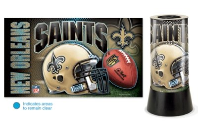New Orleans Saints Rotating Lamp