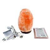 7 - inch - Indus Classic - New Natural Himalayan Rock Crystal Salt Lamps Unique Gift Ionic Health Care Unique Gift Ideas with Cord and Bulb. Get Free 125 Grams Gourmet Pink Edible Food Grade Salt.