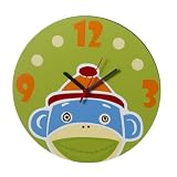 Midwest Monkey Clock Wood Battery Operated