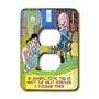 Londons Times Funny Medicine Cartoons - Grandpa Prozac And The Great Depression - Light Switch Covers - 2 plug outlet cover