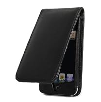 iDelta Genuine Leather Case, Cover & Screen Protector for 4th Generation iPod touch