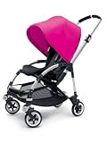 415hDcJEZUL. SL160  Bugaboo 2011 Bee Stroller   Black Base/Pink Sun Canopy
