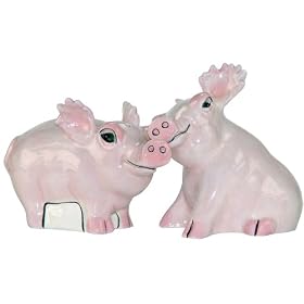 Ark Safari Pigs Salt And Pepper Shaker Set