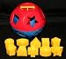 Tupperware Shape O Toy Ball Red and Blue