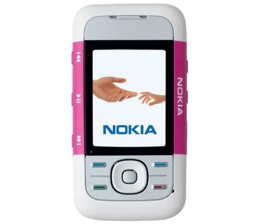 Nokia 5300 XpressMusic Unlocked Phone with Camera, Bluetooth, MicroSD, MP3 Player (White/Purple)