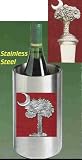 Palmetto Tree Wine Chiller with Palmetto Pewter Bottle Stopper