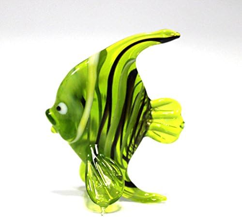 Big Glass Figurine "Coral Fish" Russian Handmade