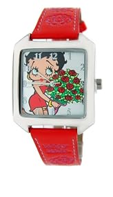 Betty Boop Womens Leather Strap Watch #BB-W344B
