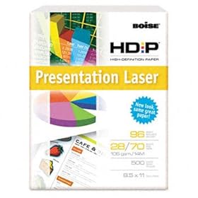 Boise BPL0211 - HD:P Presentation Laser Paper, 96 Brightness, 28lb, 8-1/2x11, White, 500/Ream-CASBPL0211
