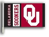 OKLAHOMA SOONERS Double Sided Car Flag