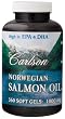 Carlson Laboratories - Norwegian Salmon Oil, 1000 mg, 360 softgels