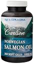Carlson Laboratories - Norwegian Salmon Oil, 1000 mg, 360 softgels
