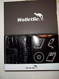 WalletBe CrocoEmbossed Leather Wallet with Digital Photo Viewer