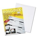 Rolodex 67620 Laser/ink jet rotary file cards, 240 2-1/4 x 4 cards/pack, 8 cards/sheet