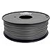 Gizmo Dorks 3D Printer Filament 2.85mm PLA, Neat Wind, Fits Most FDM 3D Printers, 1kg Spool (2.2lb), Gray