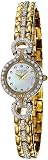 Wittnauer Ladies Gold Tone Krystal Bracelet Watch 12L02