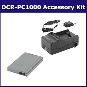 Sony DCR-PC1000 Camcorder Accessory Kit includes: SDNPFA70 Battery, SDM-103 Charger