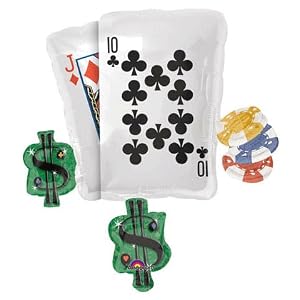 Poker Party Cluster Balloon
