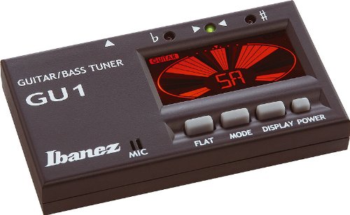 Ibanez GU-1 schwarz Stimmgerät mit LCD-Anzeige für Gitarre/Bass