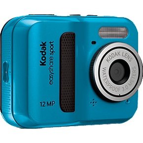  ... sport c123 12 mp waterproof digital camera with 2 4 inch lcd blue new