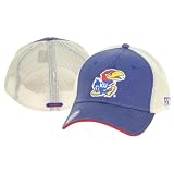 Kansas Jayhawks "Logo" 2-Tone Trucker Style Flex Fit Baseball Cap - Royal / White