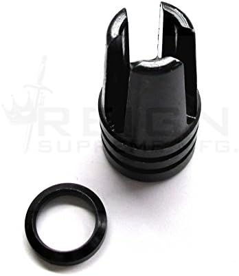 RSM_USA 3 PRONG MUZZLE BRAKE 1/2x28 WITH CRUSH WASHER MUZZLE DEVICE .223 / 5.56 / 223 / 556 A-2