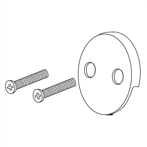 Delta Faucet Company RP31556 Classic Overflow Plate and Screws, Chrome